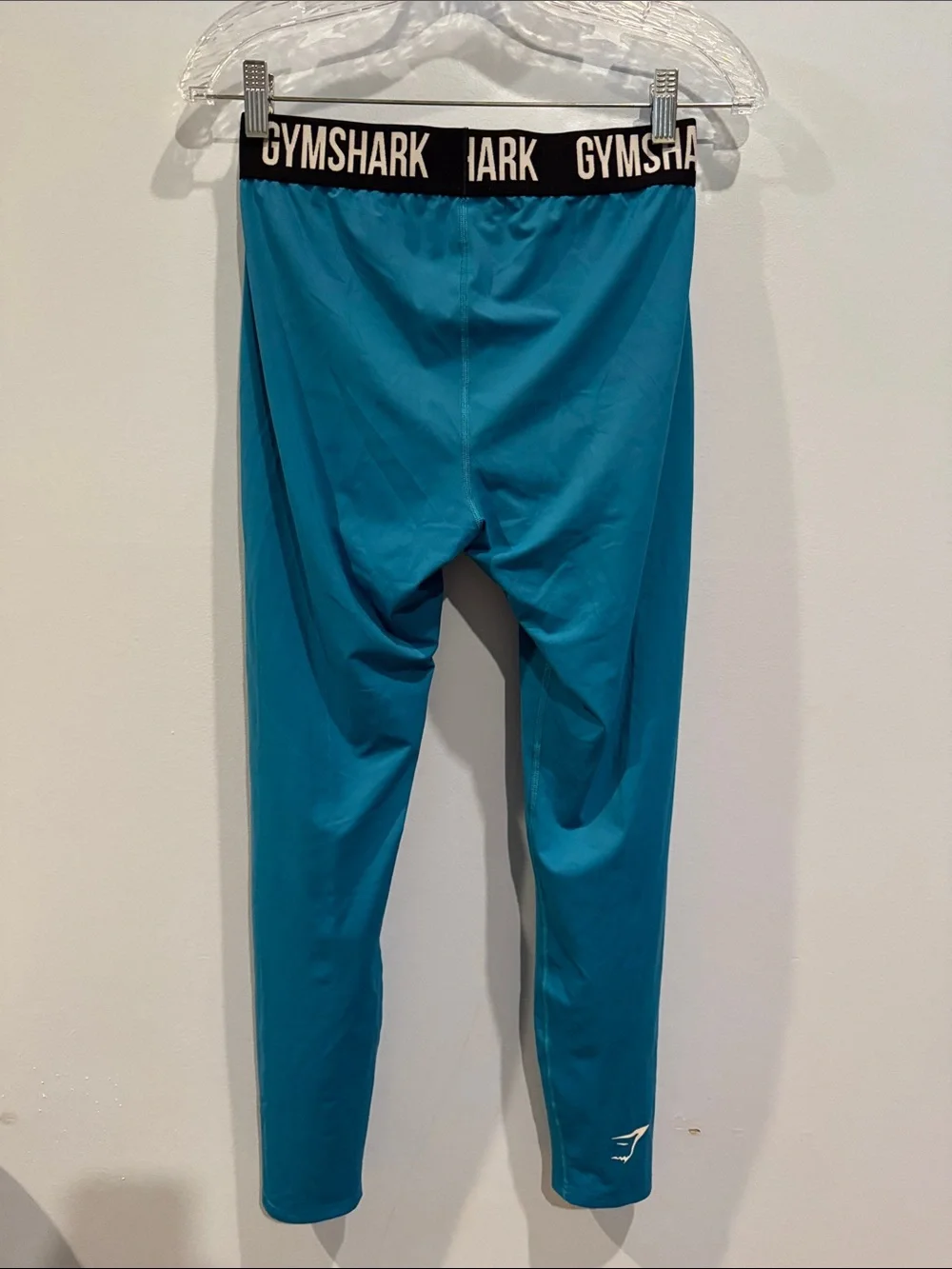 Gymshark Element Baselayer Leggings in a blue colorway.
